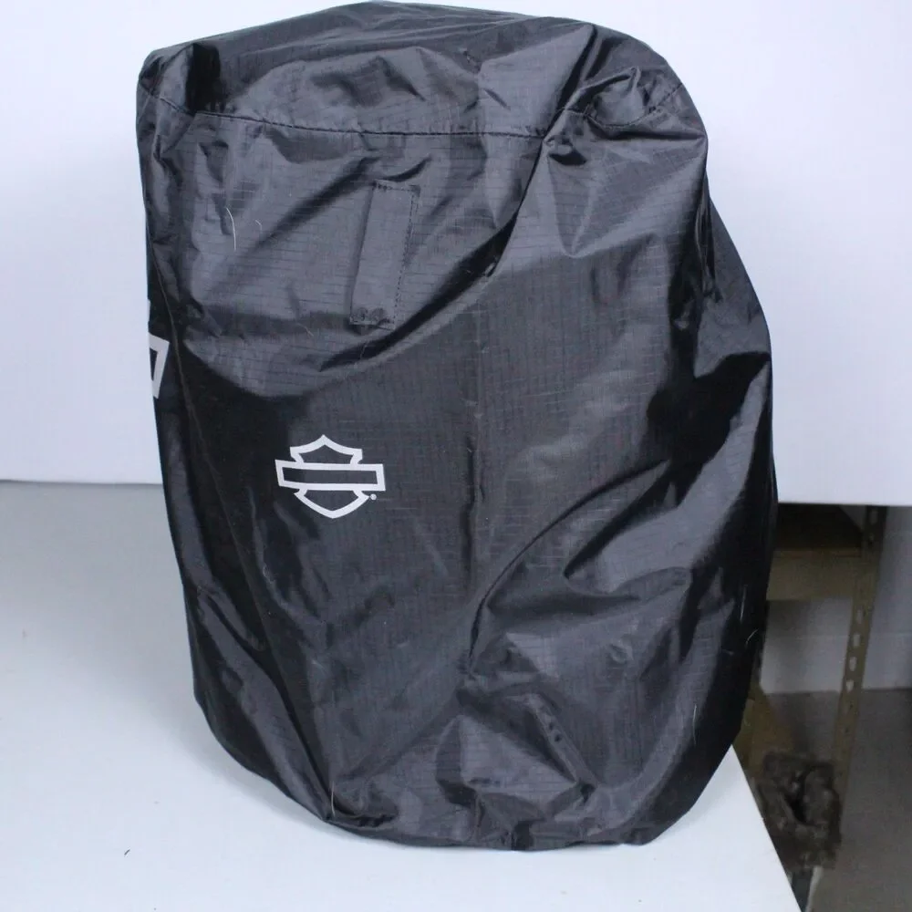 Harley Davidson Onyx Backseat Roller Luggage - Complete w/ Straps & Logo Cover